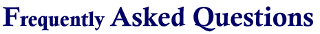 Frequently Asked Questions